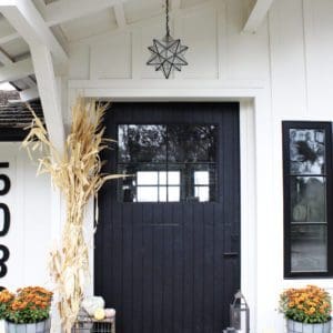 simple fall decor front porch